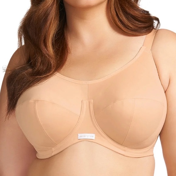 NWT Elomi energise Sports Bra 38D Nude